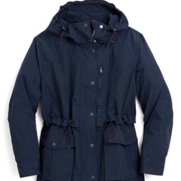J.Crew Navy Raincoat Size XXS Petite - Picture 16 of 16